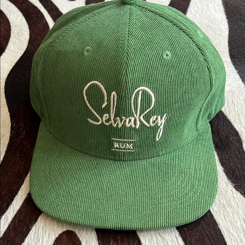SelvaRey Green Corduroy Snapback Hat Cap